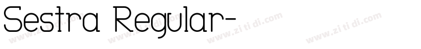 Sestra Regular字体转换